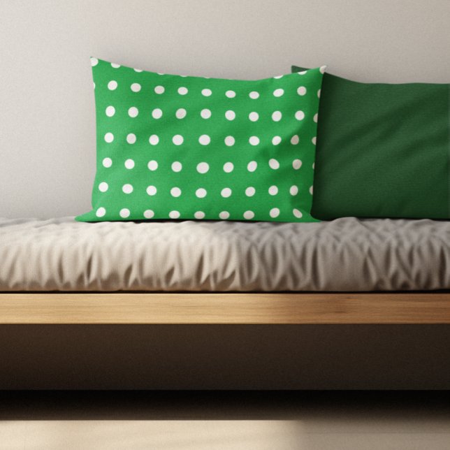 Green Polka Dot Decorative Cushion (Creator Uploaded)