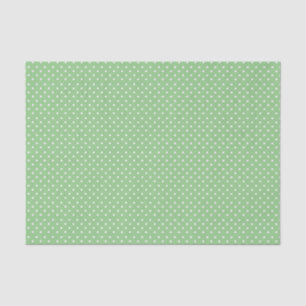 Green Polka Dot Pattern Tissue Paper