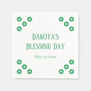Green Polka-dot Special Event Napkin