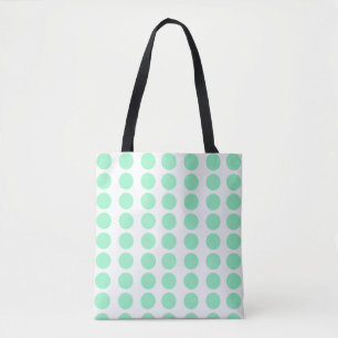 Green Polka Dots Design Tote Bag