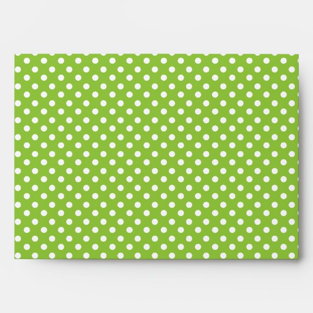Green Polka Dots Envelopes (Front)