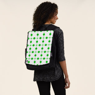 Green Polka Dots, Polka Dot Pattern, Dots, Dotted Backpack