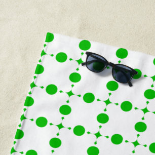 Green Polka Dots, Polka Dot Pattern, Dots, Dotted Beach Towel