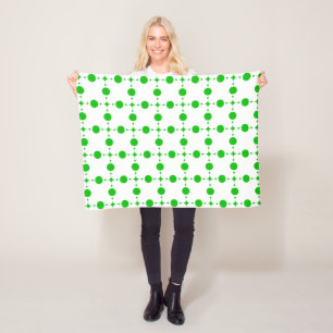 Green Polka Dots, Polka Dot Pattern, Dots, Dotted Fleece Blanket