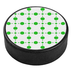 Green Polka Dots, Polka Dot Pattern, Dots, Dotted Hockey Puck