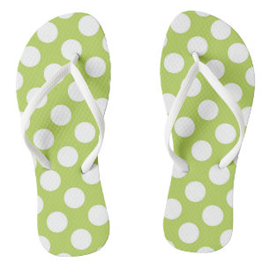 Green Polka Dots, Polka Dot Pattern, Dots, Dotted Jandals