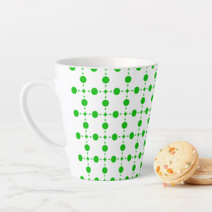 Green Polka Dots, Polka Dot Pattern, Dots, Dotted Latte Mug