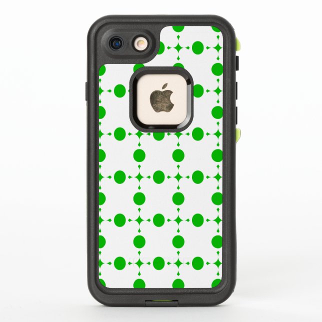Green Polka Dots, Polka Dot Pattern, Dots, Dotted LifeProof iPhone Case (Back)