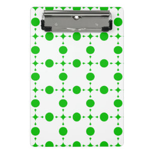 Green Polka Dots, Polka Dot Pattern, Dots, Dotted Mini Clipboard