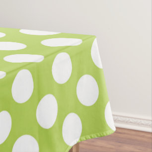 Green Polka Dots, Polka Dot Pattern, Dots, Dotted Tablecloth