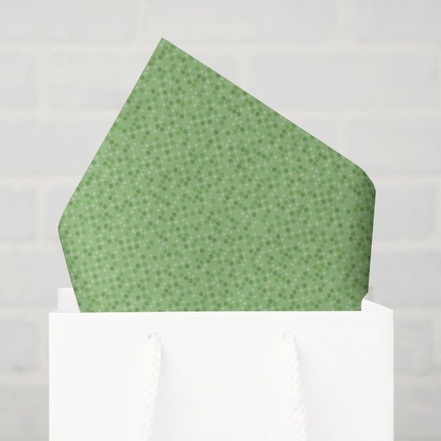 Green Polka Dots Tissue Paper (Gift Bag)