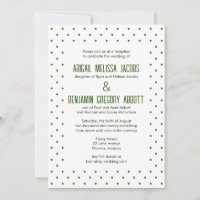 Green Polka Dots with 2 Sets Groom's Parents