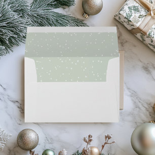 Green polkadot envelope