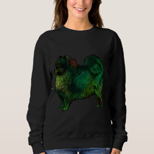 Green Pomeranian Dog Sweatshirt