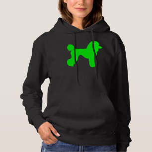 Green Poodle Silhouette Hoodie