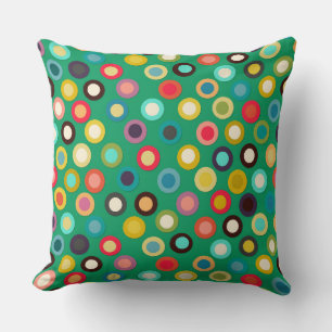 green pop spot cushion