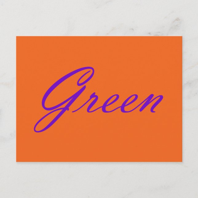 Green Postcard (Front)