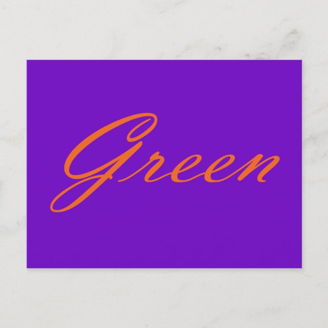 Green Postcard (Front)