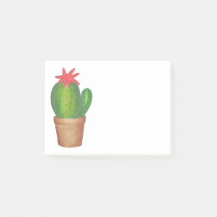 Green Potted Plant Prickly Cactus Flower Garden Post-it Notes