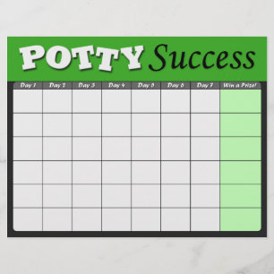 Green Potty Training Success Charts