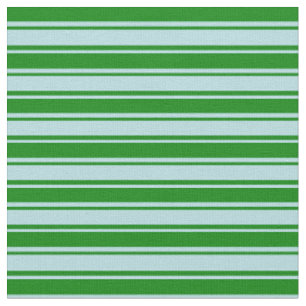 Green & Powder Blue Coloured Stripes/Lines Pattern Fabric