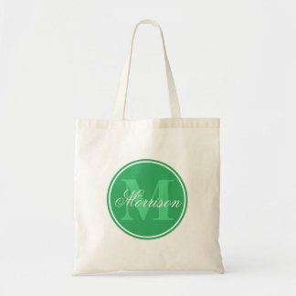 Green Prestige Monogram Tote Bag