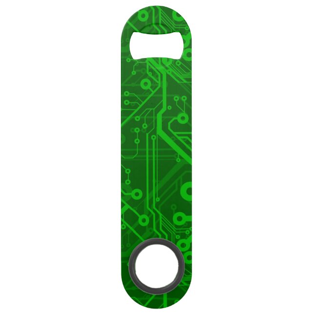 Green Printed Circuit Board Pattern (Front)