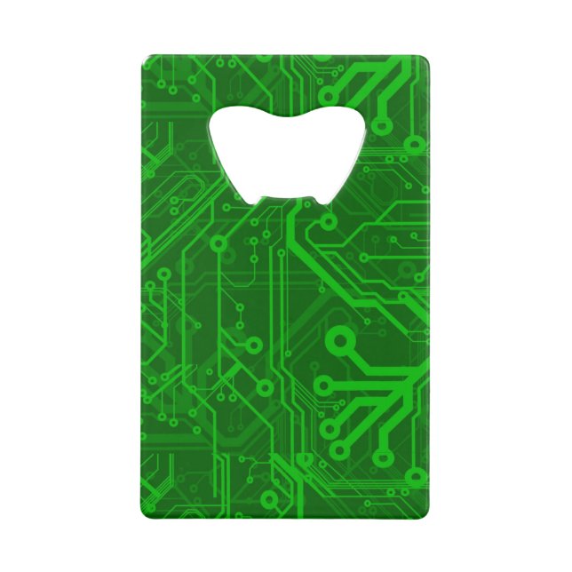 Green Printed Circuit Board Pattern (Front)