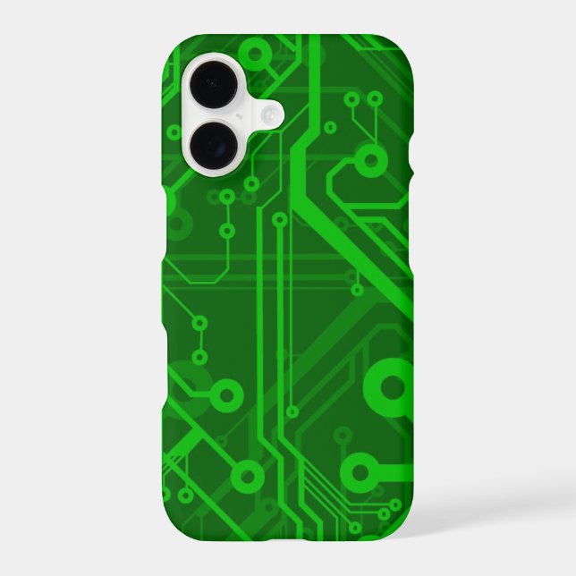 Green Printed Circuit Board Pattern (Back)