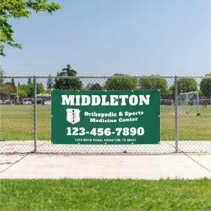 Green Promotional Business Banner with Logo