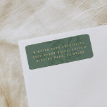 Green Prosperous Branch Return Address<br><div class="desc">Finish off your mailing with a professional touch - this return address label features a hand-drawn branch in the background with modern text on top. A sleek way to send your corporate business holiday cards with well wishes to customer,  clients,  and employees this holiday season.</div>