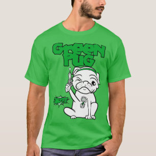 Green pug T-Shirt
