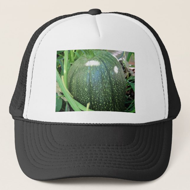 Green Pumpkin Trucker Hat (Front)