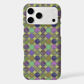 Green Purple Abstract Circle Pattern
