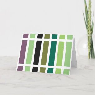 Green Purple Black Hues Card