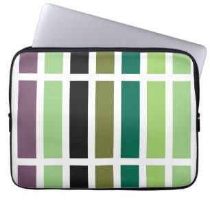Green Purple Black Hues Laptop Sleeve