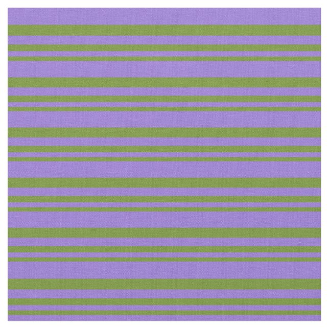 Green & Purple Coloured Lined/Striped Pattern Fabric (Close Up)