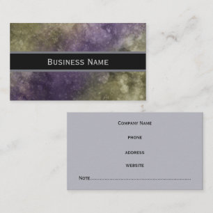 Green Purple Marble Classic Business Card