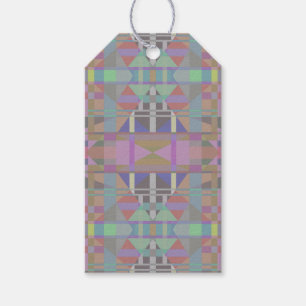 Green Purple Pink Geometric Gift Tags