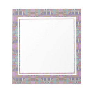 Green Purple Pink Geometric Notepad
