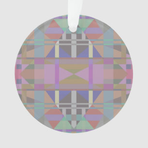 Green Purple Pink Geometric Ornament