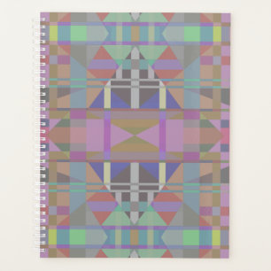 Green Purple Pink Geometric Planner