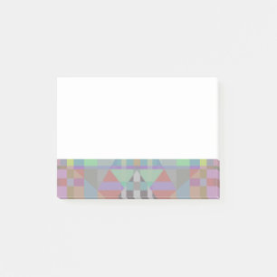 Green Purple Pink Geometric Post-It Notes