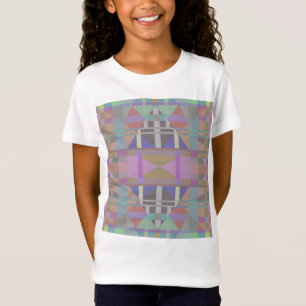 Green Purple Pink Geometric T-Shirt