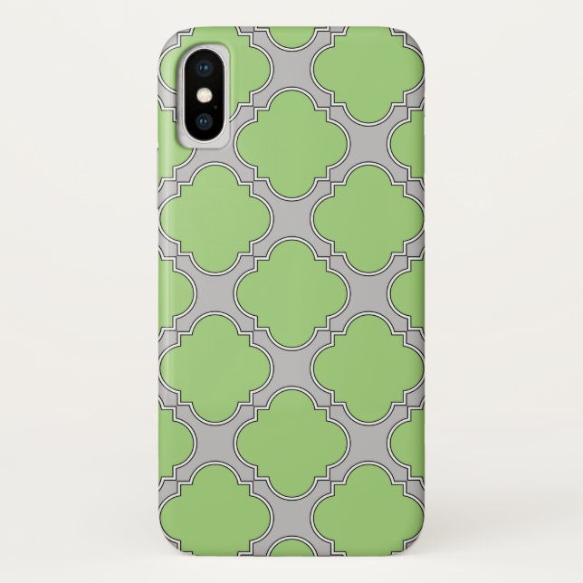Green Quatrefoil Case-Mate iPhone Case (Back)