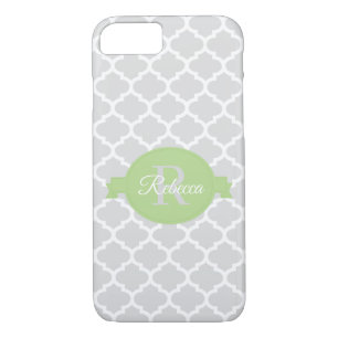 Green Quatrefoil Personalised Case-Mate iPhone Case