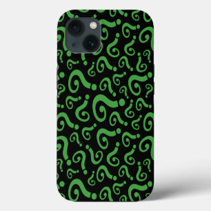 Green Question Mark iPhone 13 Case