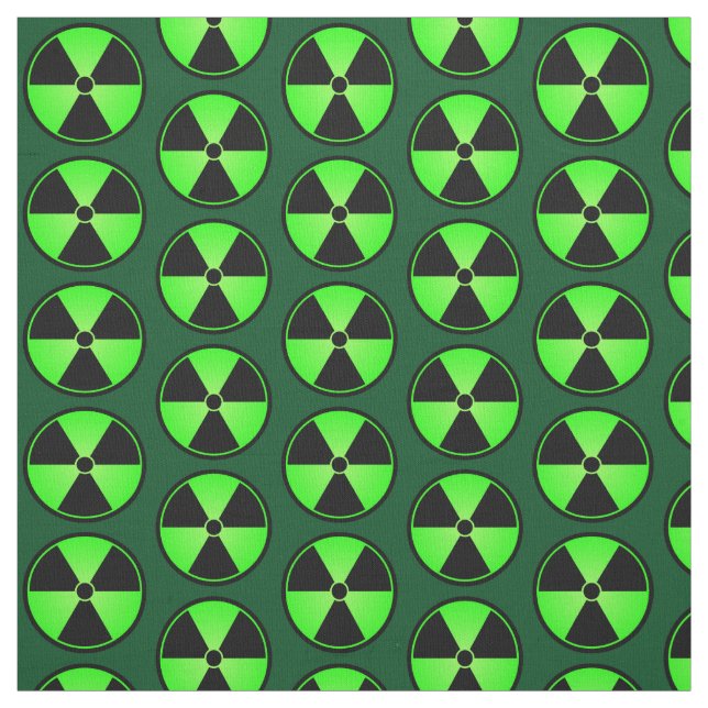 Green Radiation Symbol Fabric (Swatch)