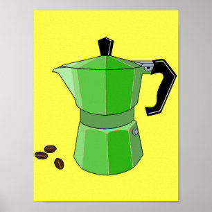 Green Rainbow Espresso Poster