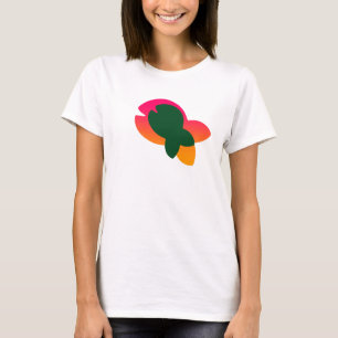 Green Rainbow Fish Logo T-Shirt